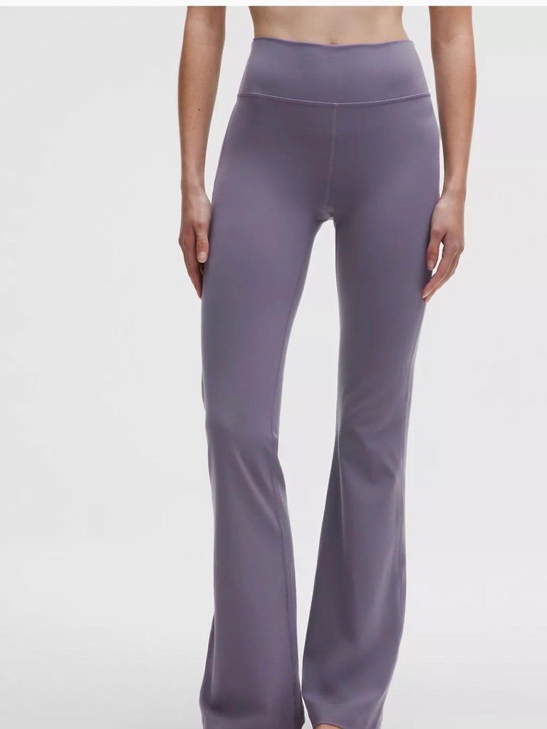 Lululemon Groove Nulu Flare Pants Sz14 Grape Mist